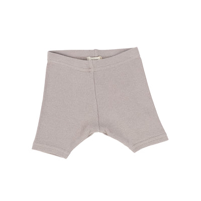 Lil Legs Ribbed Shorts - Taupe