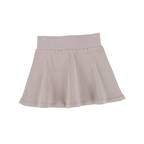 Lil Legs Ribbed Skirt - Taupe