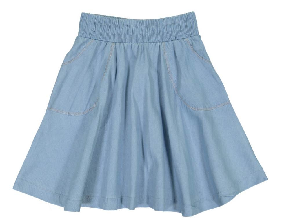 Teela Denim Circle Skirt – Head Shoulders Toes Bows