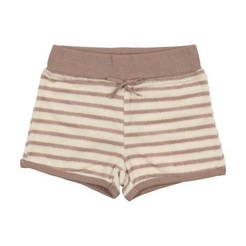 Analogie Terry Shorts - Tan Stripe