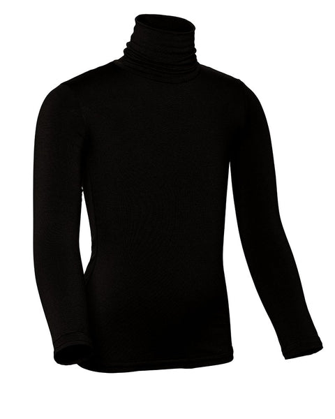 PB&J Girls Modal Long Sleeve Turtleneck - Black