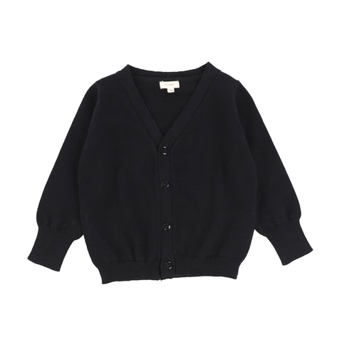 Lil Legs V-Neck Cardigan - Black