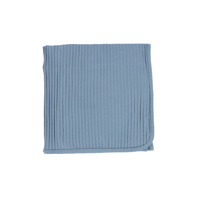 Lil Legs Wide Ribbed Blanket - Very Blue