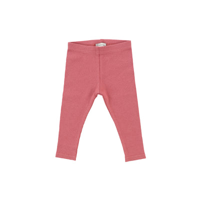 Lil Legs Ribbed Leggings - Watermelon Pink