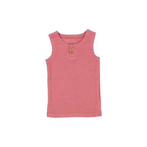 Lil Legs Ribbed Tank - Watermelon Pink