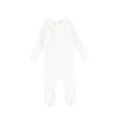 Lillette Collar Footie - White