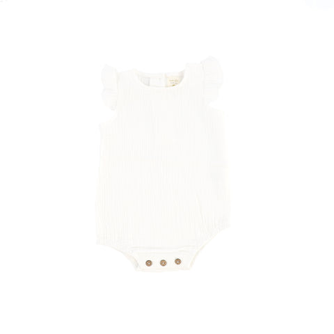 Analogie Flutter Romper - White