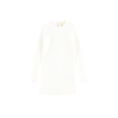 Analogie Long Sleeve Knit Sweater - White