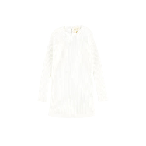 Analogie Long Sleeve Knit Sweater - White