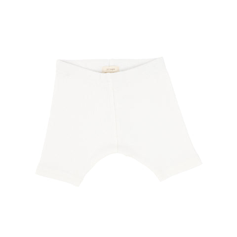 Lil Legs Ribbed Shorts - Winter White