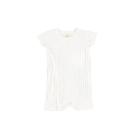 Analogie Wide Rib Romper - Winter White