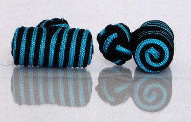 Black & Teal Silk Barrels