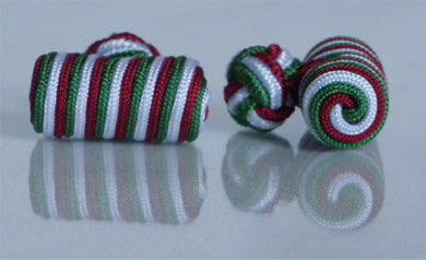 Red, White & Green Silk Barrels