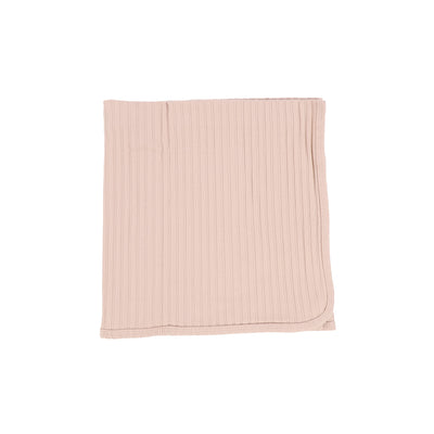 Lil Legs Wide Rib Blanket - Baby Pink