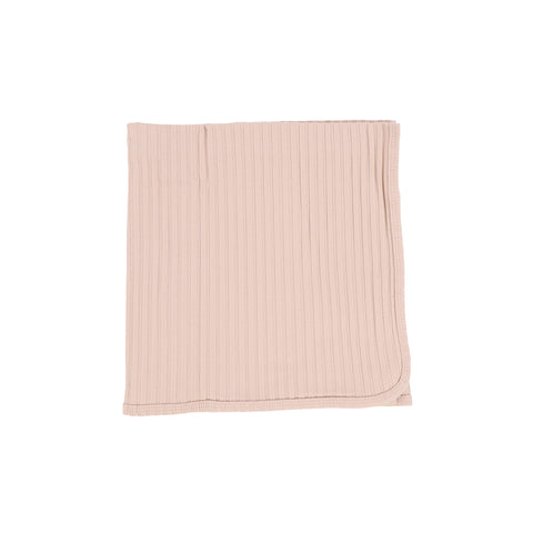 Lil Legs Wide Rib Blanket - Baby Pink