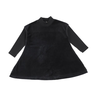 Analogie Velour Dress - Black