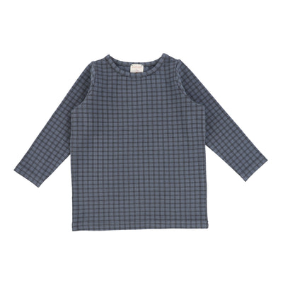 Analogie Checked Tee - Blue