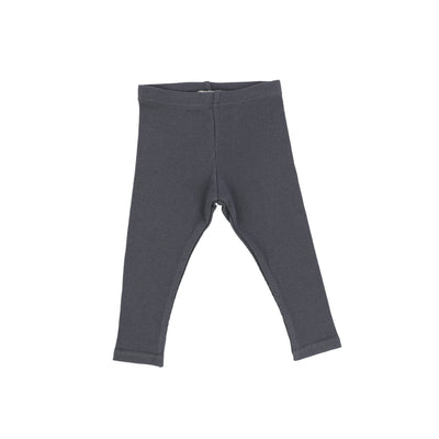 Lil Legs Ribbed Leggings - Charcoal