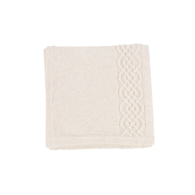 Lilette Knit Blanket - Ecru Cable