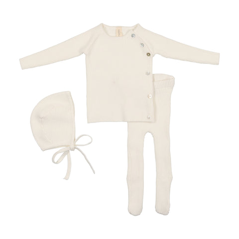 Lilette Knit Bris Set - Winter White