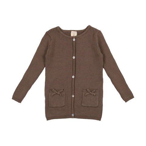 Analogie Knit Girls Sweater - Mushroom