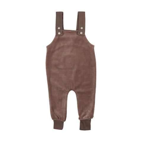 Analogie Velour Overalls - Taupe