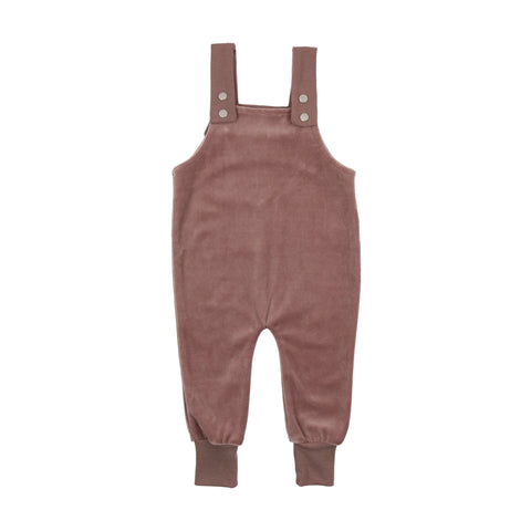 Analogie Velour Overalls - Berry