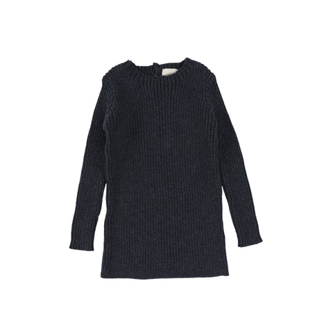 Analogie Long Sleeve Knit Sweater  - Indigo AW20