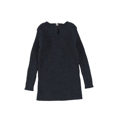 Analogie Long Sleeve Knit Sweater  - Indigo AW20