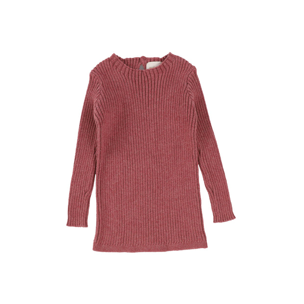 Analogie Long Sleeve Knit Sweater  - Mauve AW20