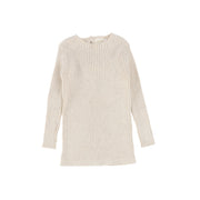 Analogie Long Sleeve Knit Sweater  - Vintage Ecru AW20