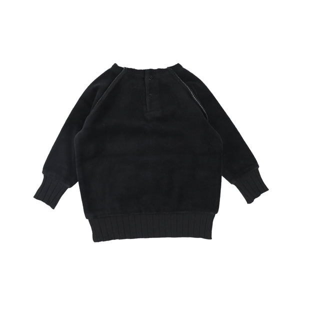 Analogie Velour Sweater - Black AW20