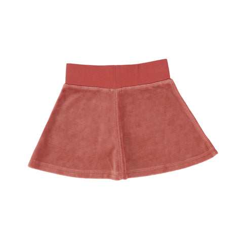 Lil Legs Velour Skirt - Sunset Rose AW20