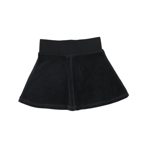 Lil Legs Velour Skirt - Black AW20