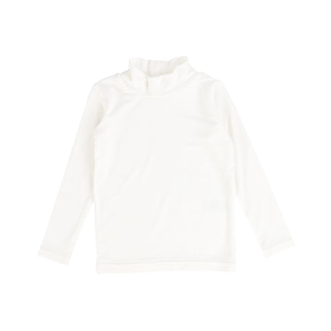 Lil Legs Bamboo Mock Neck - Winter White