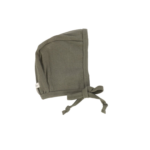 Lil Legs Classic Ribbed Bonnet - Olive