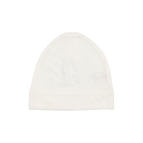 Lilette Brushed Cotton Beanie - White