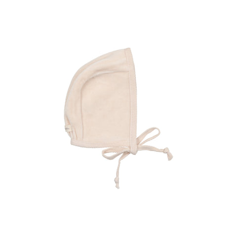 Lilette Velour Bonnet (Wrap) - Cream