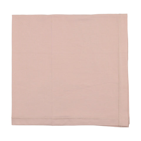 Lilette Brushed Cotton Blanket - Pale Pink