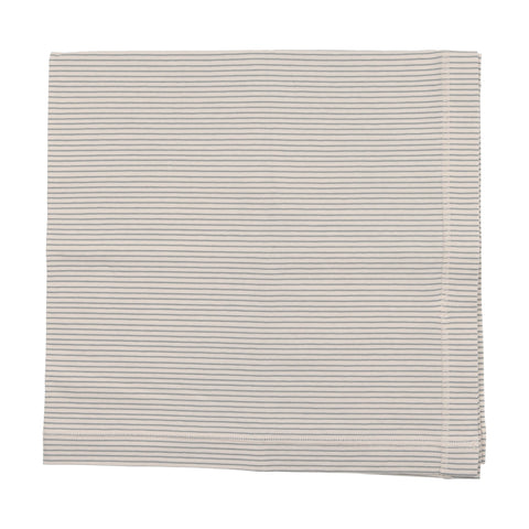 Lilette Signature Striped Blanket - Blue Stripe