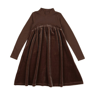 Lil Legs Velour Shabbos Robe - Short - Brown