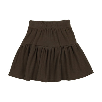 Lil Legs Ribbed Skirt - Evergreen