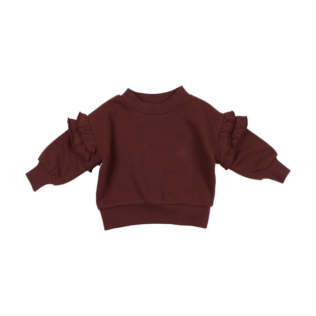 Lil Legs Girls Sweatshirt - Brick