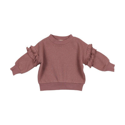 Lil Legs Girls Sweatshirt - Berry Speckle