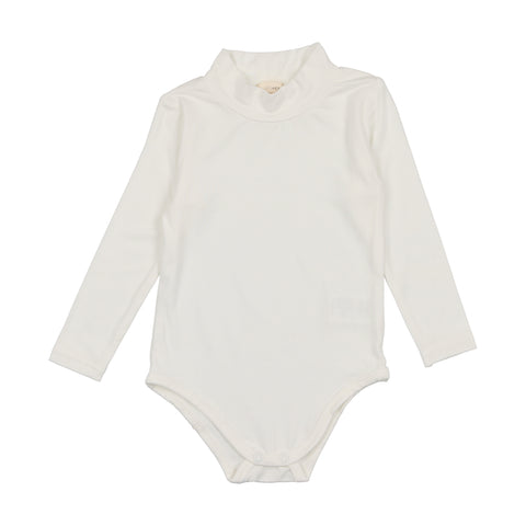 Lil Legs Bamboo Mock Neck Onesie - Winter White