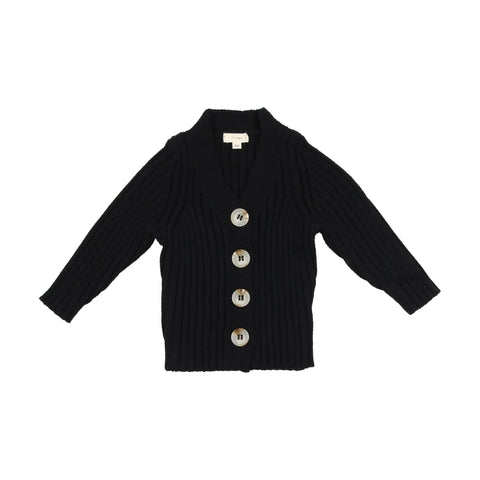 Lil Legs Knit Cardigan - Black