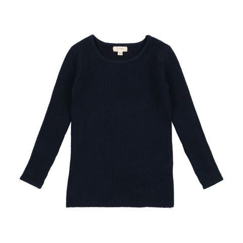 Lil Legs Knit Crewneck Sweater - Navy