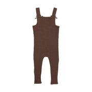 Lil Legs Knit Girls Overalls - Brown