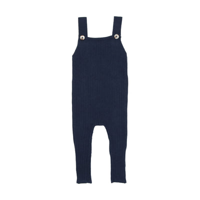 Lil Legs Knit Boys Overalls - Navy