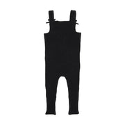 Lil Legs Knit Girls Overalls - Black